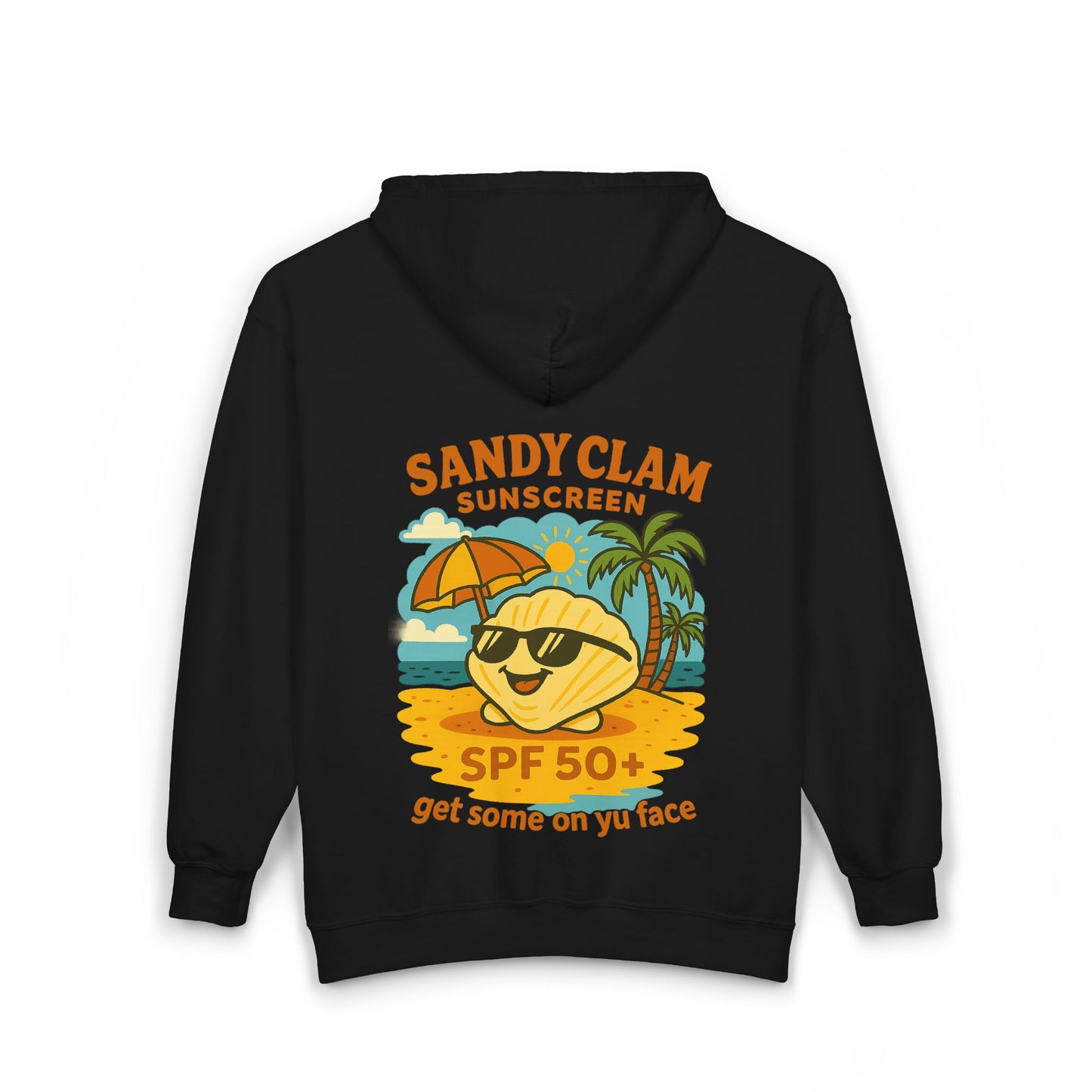 Funny Sandy Clam Sunscreen Hoodie