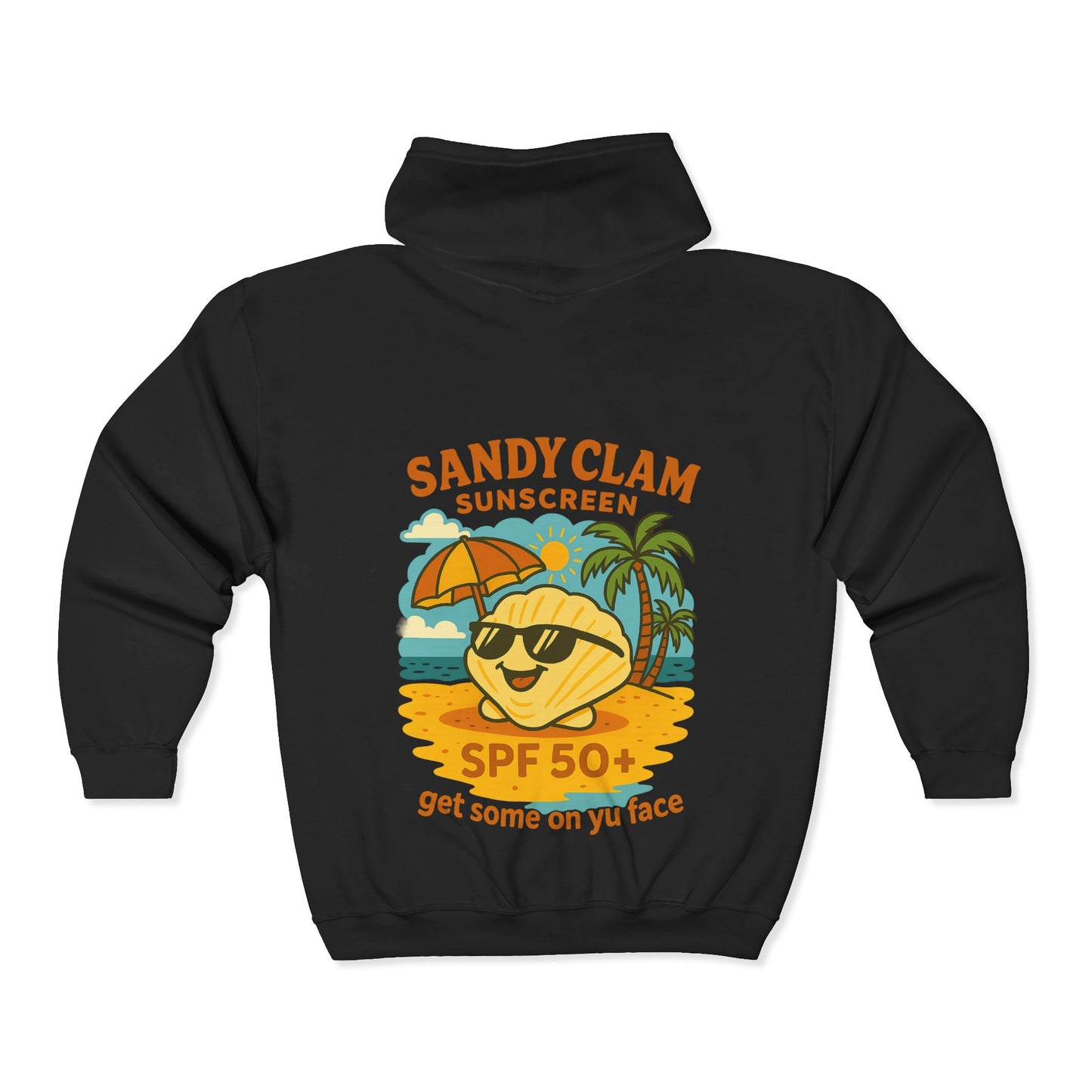 Funny Sandy Clam Sunscreen Hoodie