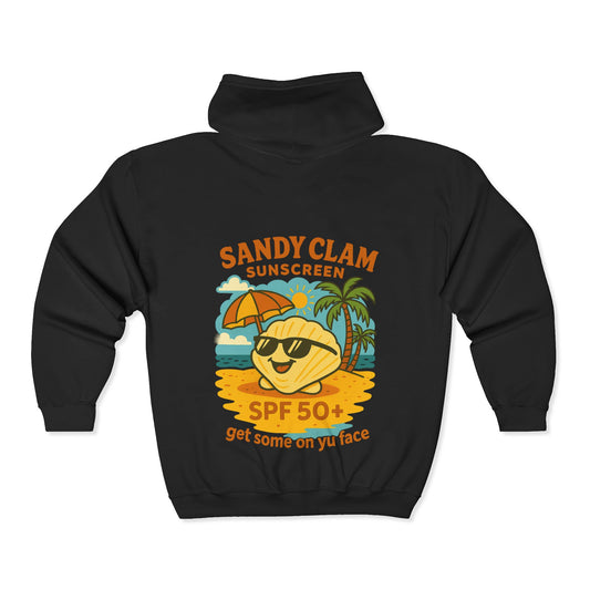 Funny Sandy Clam Sunscreen Hoodie